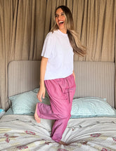 Maroon Checkered Pants Pyjama set